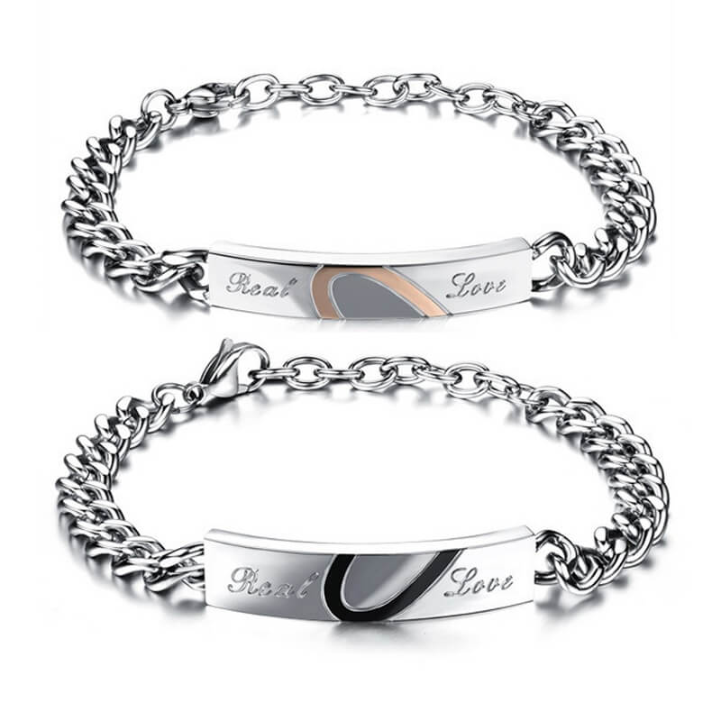 Half Heart Matching Bracelets for Boyfriend and Girlfriend