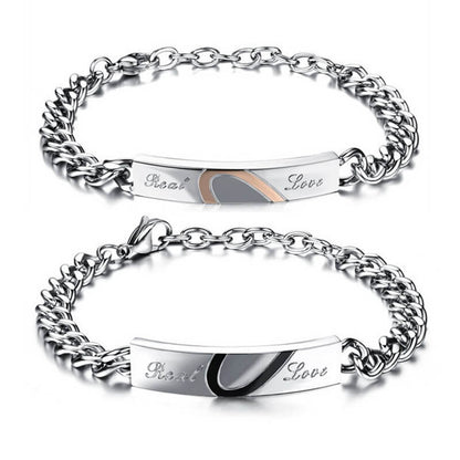 Half Heart Matching Bracelets for Boyfriend and Girlfriend
