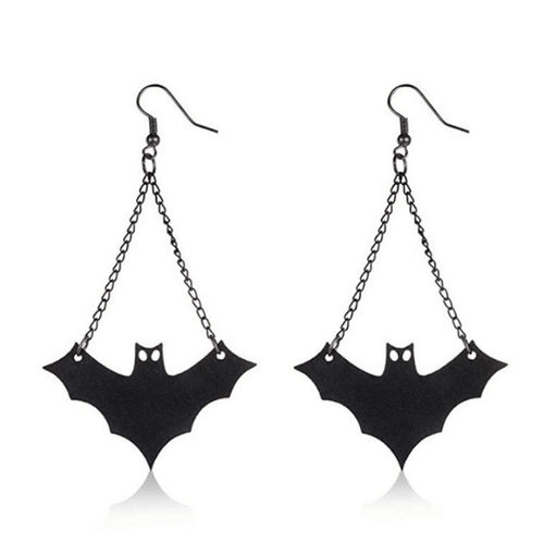 Hanging Bat Earrings