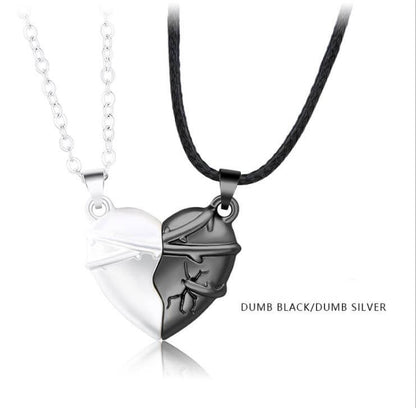 Magnetic Heart Necklace for Couples
