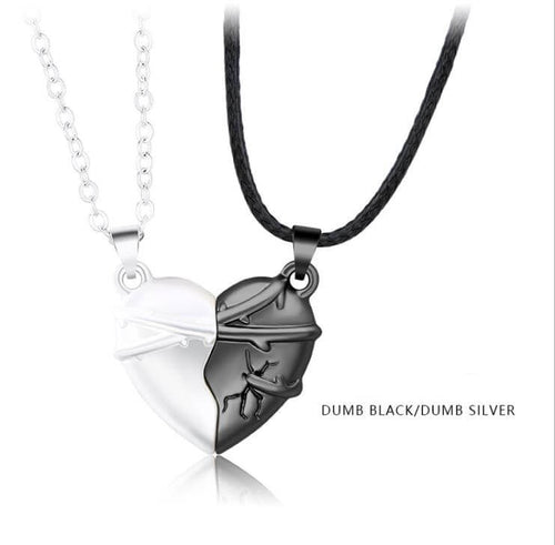 Magnetic Heart Necklace for Couples