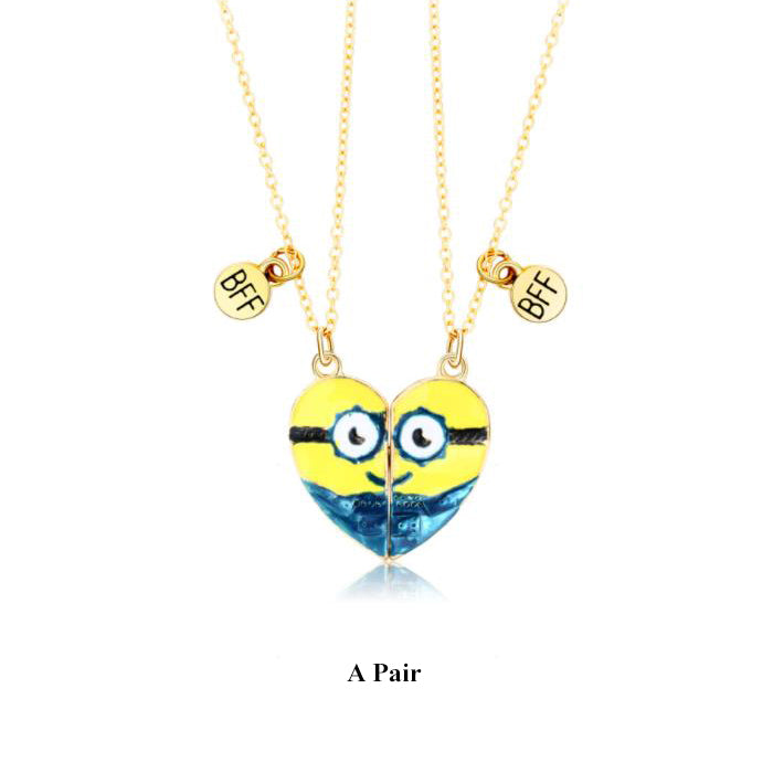 Minion best friend necklace