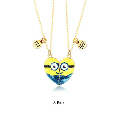 Minion best friend necklace