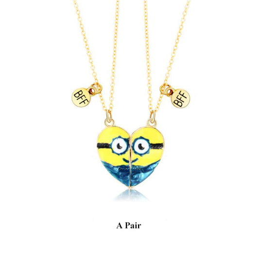 Minion best friend necklace
