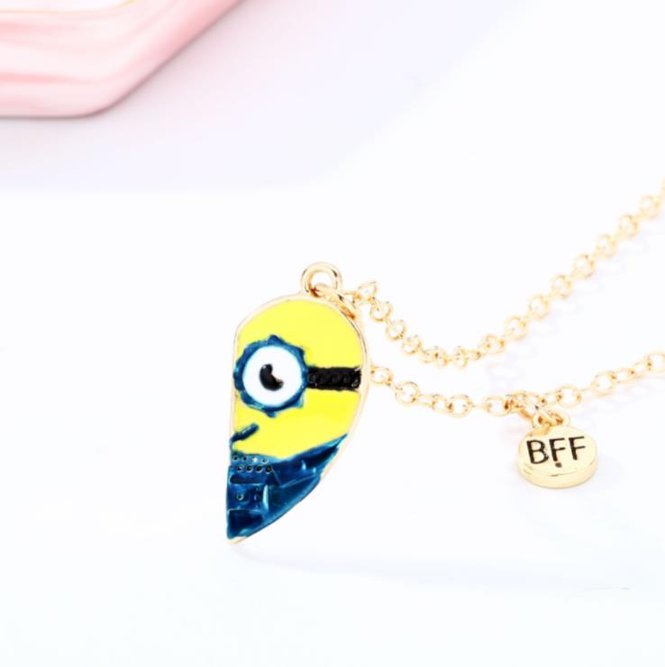 Minion best friend necklace