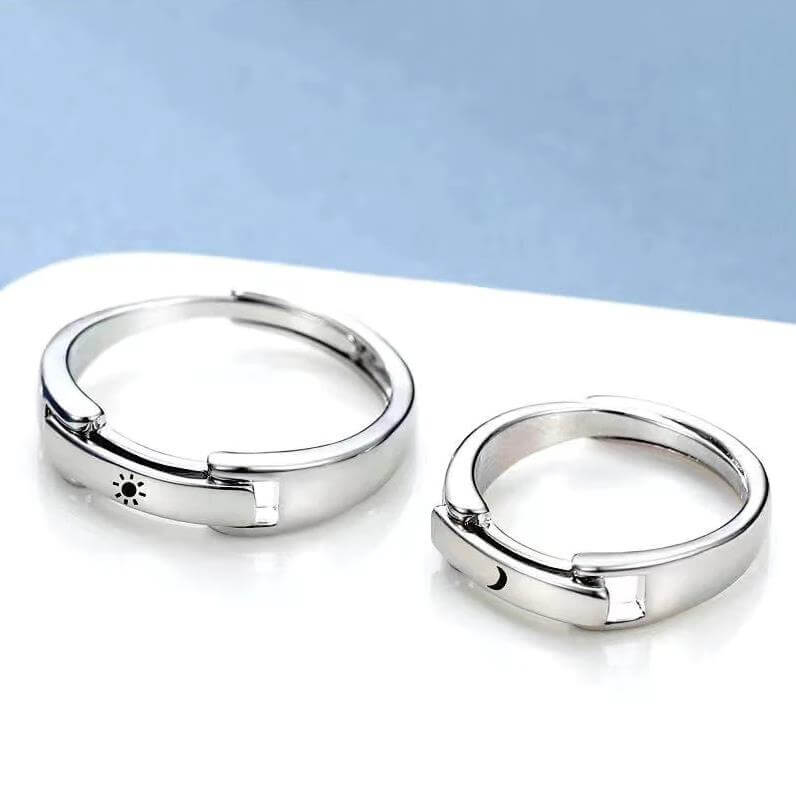 カップル用名前刻印リング2個セット
