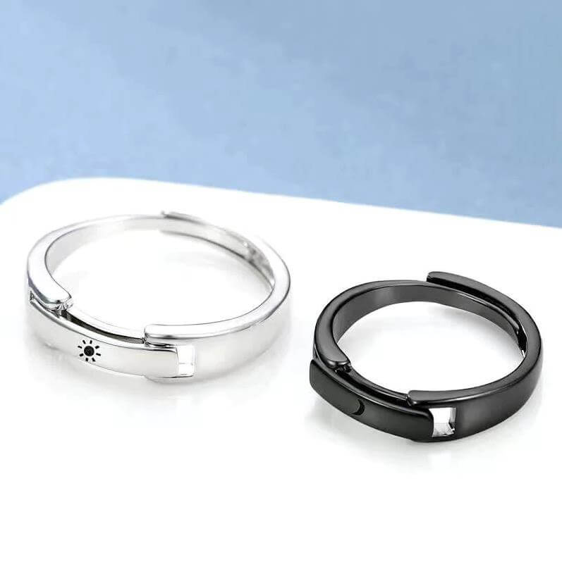 カップル用名前刻印リング2個セット