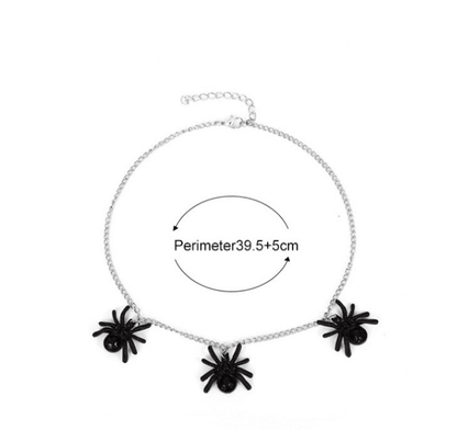 ハロウィン用クモのネックレス
