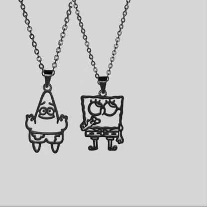 Spongebob And Patrick Friendship Necklaces
