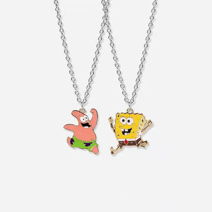 Spongebob And Patrick Friendship Necklaces