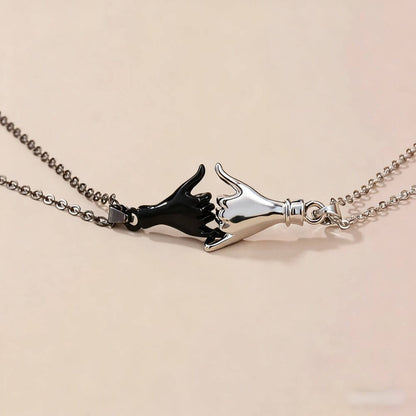 Pinkie Promise Couple Necklaces - Matching Jewelry Set for Couples & Best Friends
